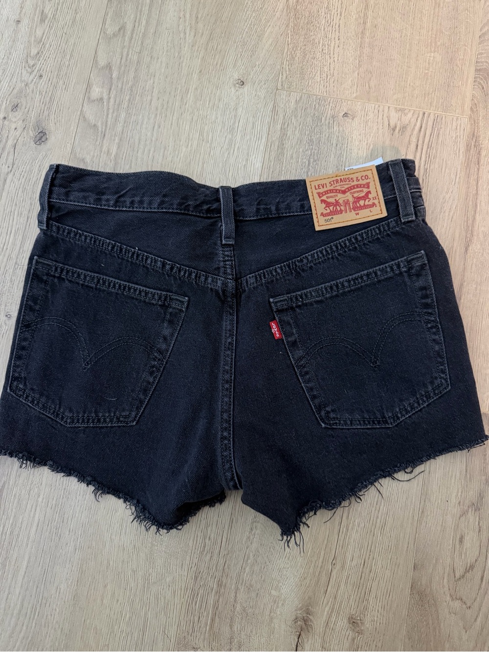 Levi's Women's Black Denim Cutoff Shorts